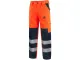 Spodnie do pasa odblaskowe CXS Norwich pomarańczowo-granatowe