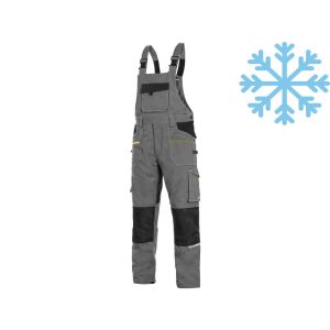 Ogrodniczki ocieplone CXS Stretch szaro-czarne