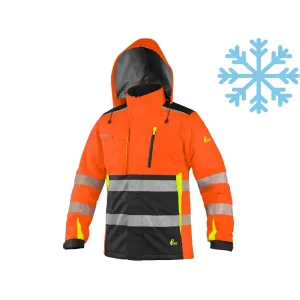 Kurtka ocieplona ostrzegawcza CXS Benson pomarańczowo-czarna