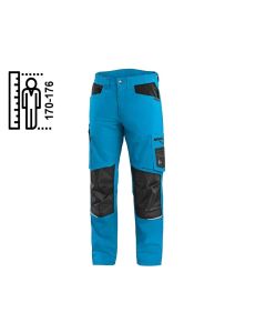Spodnie do pasa CXS Solis Flex 170-176 cm niebiesko-czarne