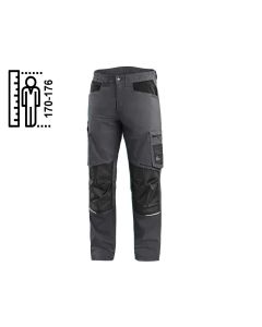 Spodnie do pasa CXS Solis Flex 170-176 cm szaro-czarne