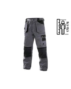 Spodnie do pasa CXS Orion Teodor szaro-czarne na wzrost 170-176 cm