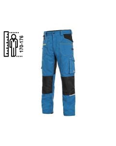 Spodnie do pasa CXS Stretch 170-176 cm niebiesko-czarne