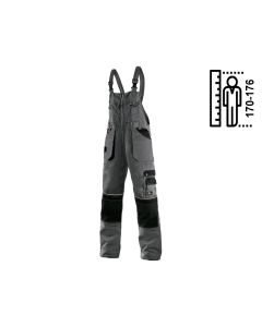 Ogrodniczki CXS Orion Krystof szaro-czarne na wzrost 170-176 cm