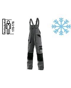 Ogrodniczki ocieplone CXS Orion Krystof szaro-czarne na wzrost 170-176 cm