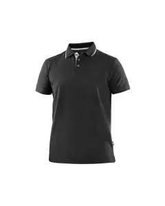 Koszulka polo CXS Henry czarno-biała