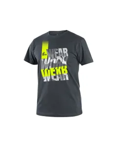 Koszulka CXS Workwear antracytowo-żółta