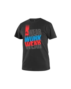 Koszulka CXS Workwear czarno-niebiesko-czerwona