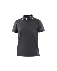 Koszulka polo CXS Henry antracytowo-biała