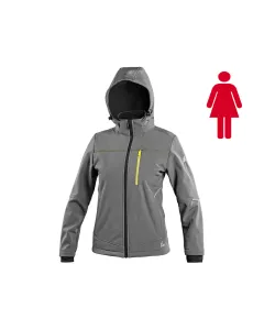 Kurtka damska softshell CXS Stretch szaro-czarna