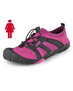 Półbuty damskie barefoot CXS Purestep różowo-czarne