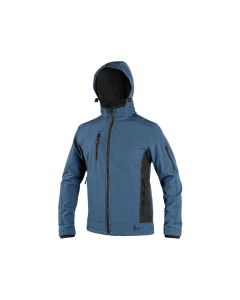 Kurtka softshell CXS Durham niebiesko-czarna