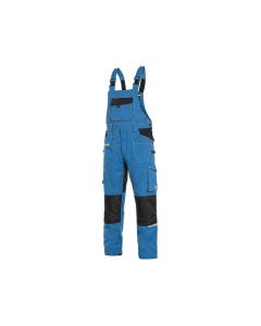 Ogrodniczki CXS Stretch niebiesko-czarne
