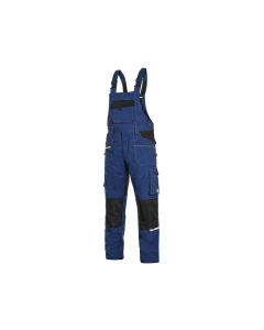 Ogrodniczki CXS Stretch granatowo-czarne