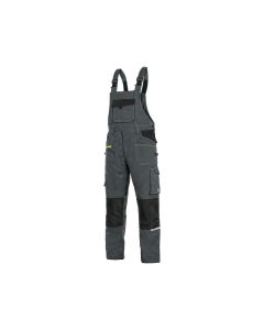 Ogrodniczki CXS Stretch grafitowo-czarne