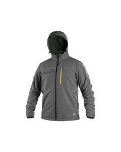 Kurtka softshell CXS Stretch szaro-czarna